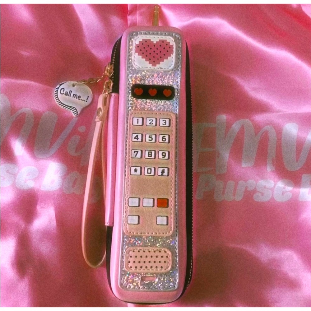 Y2K Pink Phone Wristlet Purse